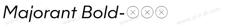 Majorant Bold字体转换